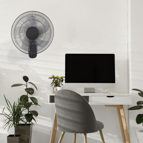 Ανεμιστήρας Τοίχου Με Τηλεχειριστήριο 50W Aca Black FANWFPB20R