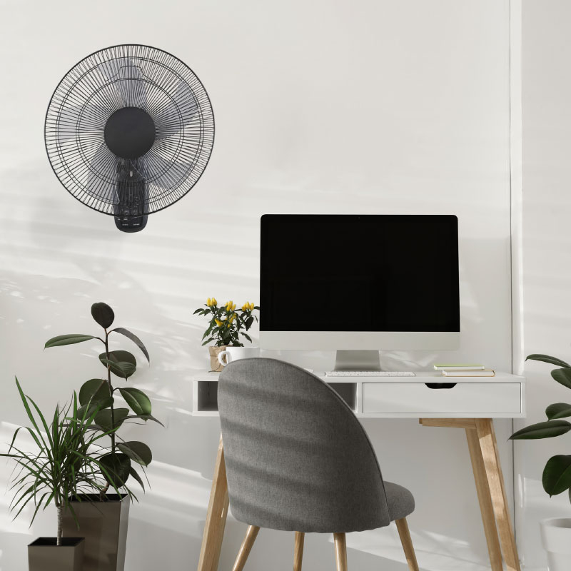 Ανεμιστήρας Τοίχου με Τηλεχειριστήριο 50W Aca Black Fanwfpb20R Home Ηλεκτρικά Είδη Ανεμιστήρες Spitishop