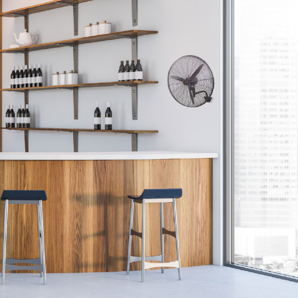 Ανεμιστήρας Τοίχου Με Τηλεχειριστήριο 160W Aca Black FANWPFLB20R