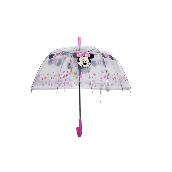 Ομπρέλα Βροχής Αυτόματη Μπαστούνι (Φ43x76) Safta Minnie Mouse Naive DISMF52507777