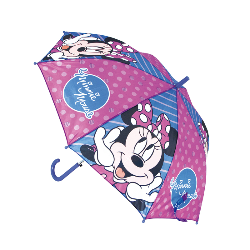 Ομπρέλα Βροχής Αυτόματη Μπαστούνι (Φ48) Safta Minnie Mouse Lucky 332212118