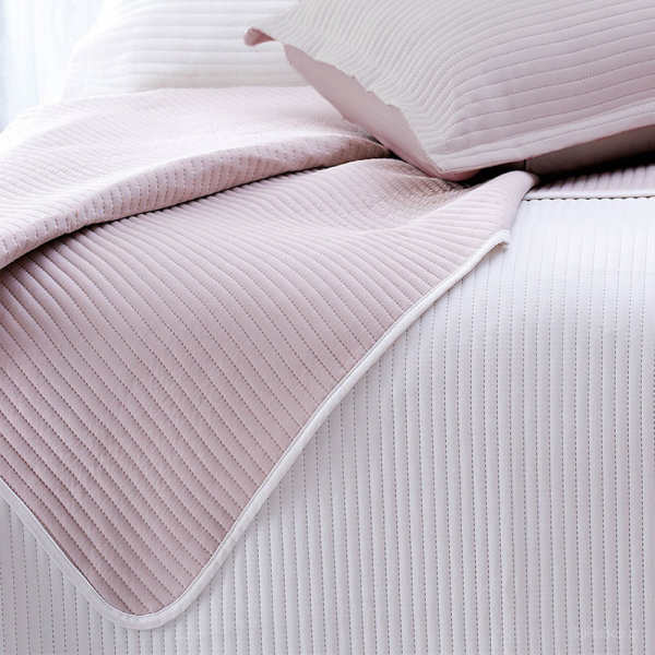 Κουβερλί Μονό (Σετ 160x240) 2 Όψεων Rythmos Jazz 01 Εκρού/Πούδρα