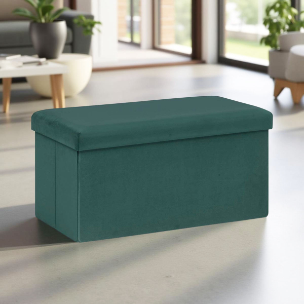 Ταμπουρέ Με Αποθηκευτικό Χώρο (76x38x38) A-S Tess Vert 156911J