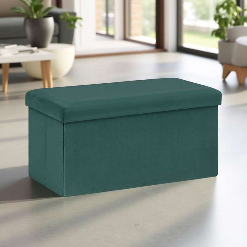 Ταμπουρέ Με Αποθηκευτικό Χώρο (76x38x38) A-S Tess Vert 156911J