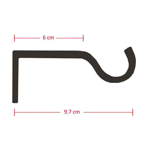 Κουρτινόξυλο Φ19mm Μονό Επεκτεινόμενο 210-380cm Με Άκρα L-N Brasserie Bronze 7505021097