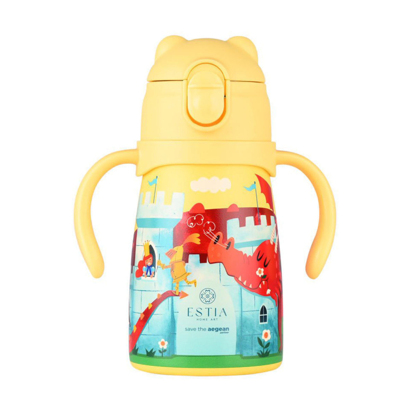 Παγούρι - Θερμός 300ml Με Καλαμάκι Estia Save The Aegean Fortress Dragon 01-33217
