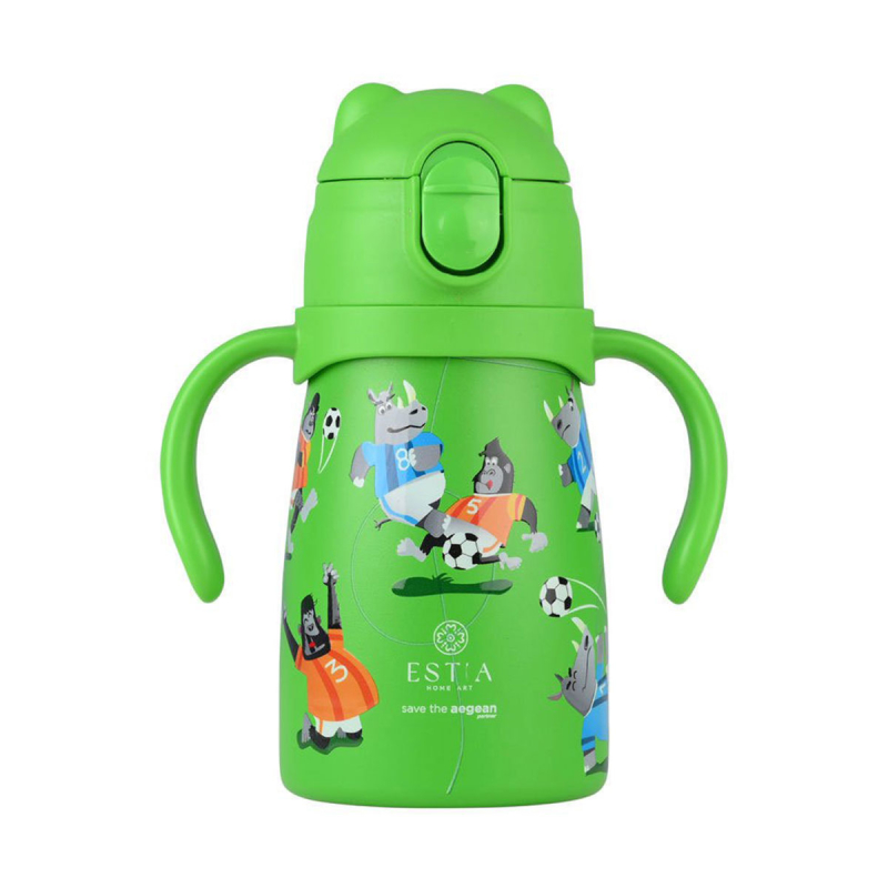 Παγούρι - Θερμός 300ml Με Καλαμάκι Estia Save The Aegean Jungle Kick 01-33224