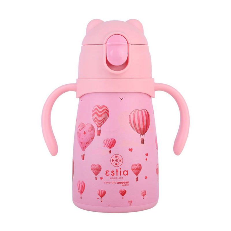 Παγούρι - Θερμός 300ml Με Καλαμάκι Estia Save The Aegean Love Ascend 01-33231