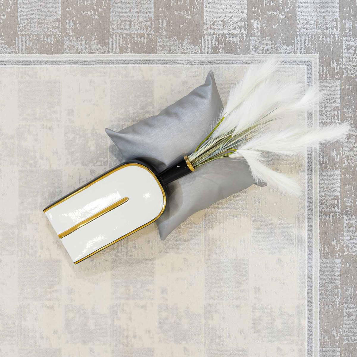 Χαλί (160X230) Ezzo Carlota E700B2A Light Grey Home Χαλιά Σαλονιού Spitishop