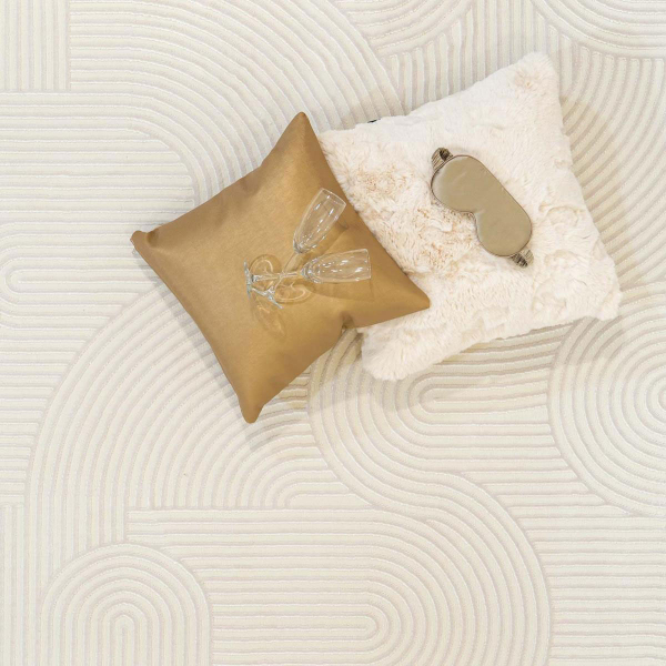 Χαλί Διαδρόμου (80x150) Ezzo Carolina E682B1W Cream