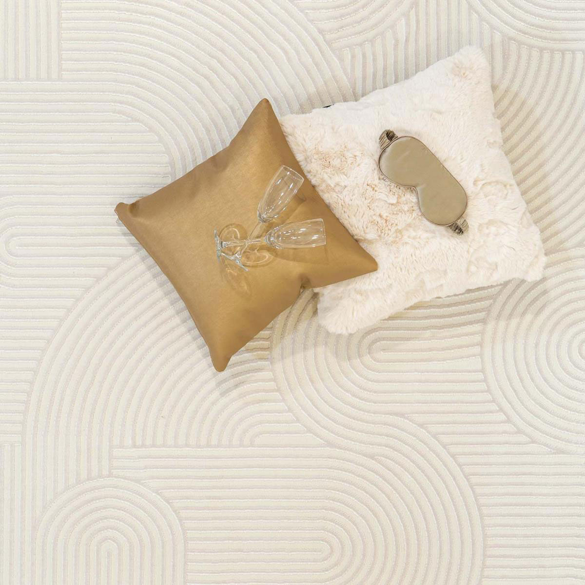 Χαλί (160X230) Ezzo Carolina E682B1W Cream Home Χαλιά Σαλονιού Spitishop