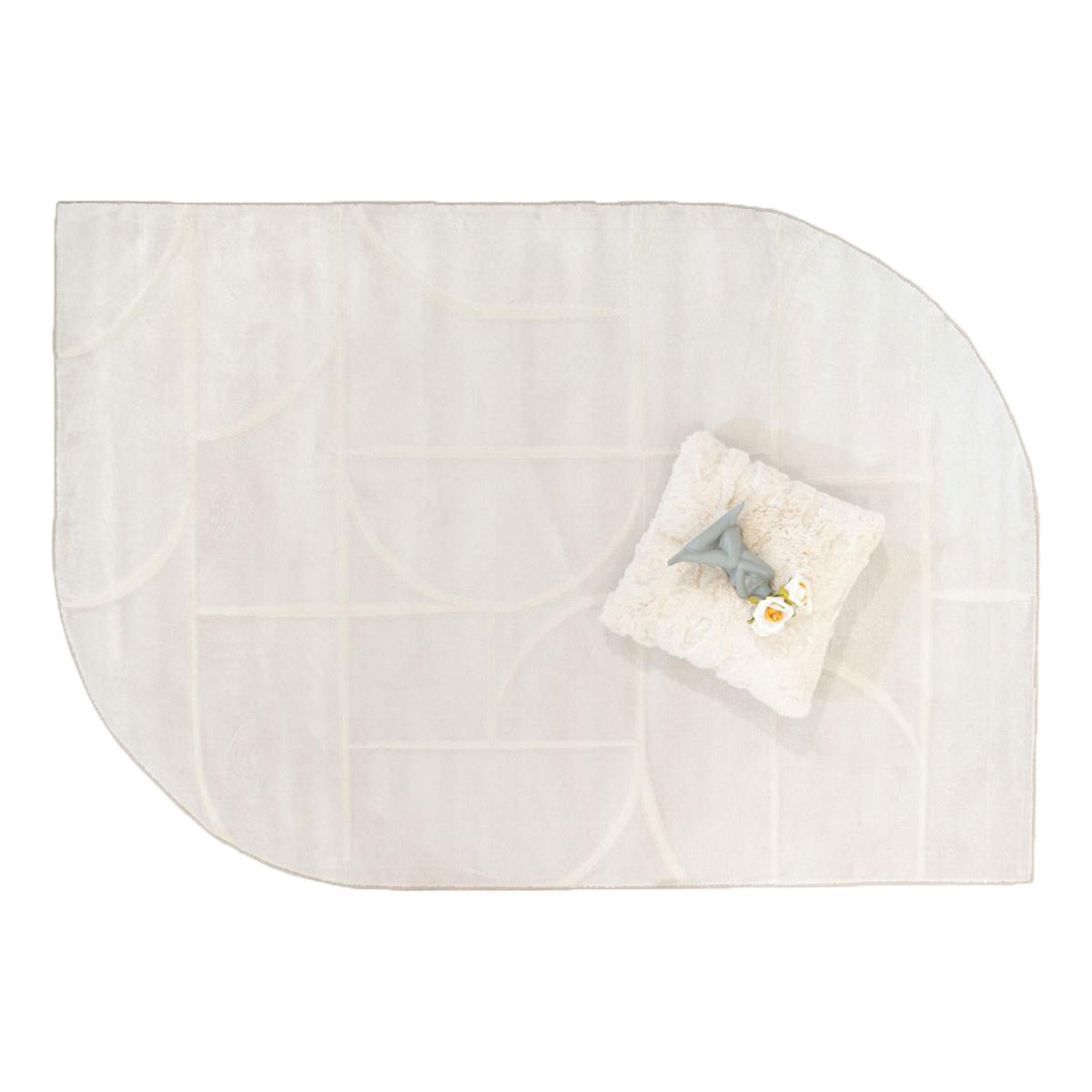 Χαλί (160X230) Ezzo Forma E460A1W Cream Home Χαλιά Σαλονιού Spitishop