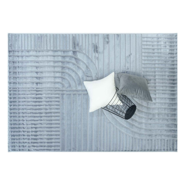 Χαλιά Κρεβατοκάμαρας (Σετ 3τμχ) Ezzo Charlotte C590AY9 Dark Grey