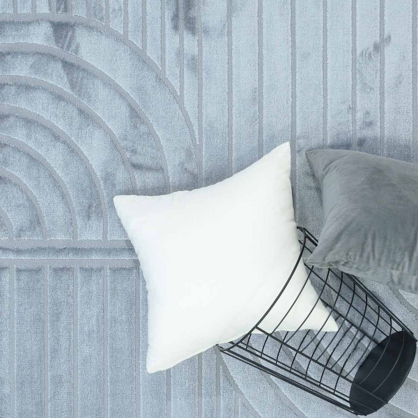 Χαλιά Κρεβατοκάμαρας (Σετ 3τμχ) Ezzo Charlotte C590AY9 Dark Grey