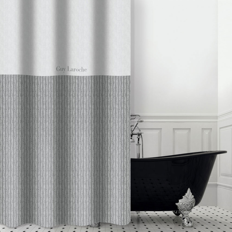 Κουρτίνα Μπάνιου (180x185) Με Τρουκς Guy Laroche Tudor Grey