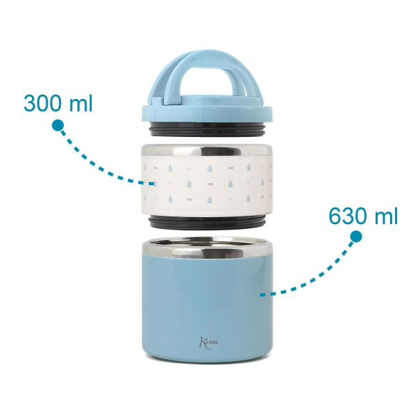 Βρεφικό Θερμός Φαγητού 930ml Kiokids Σιέλ 5491