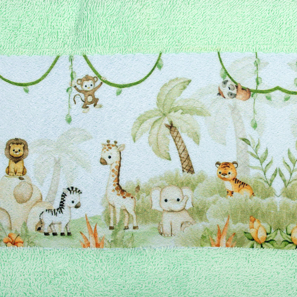 Βρεφικές Πετσέτες (Σετ 2τμχ) Dimcol Jungle 352 Mint