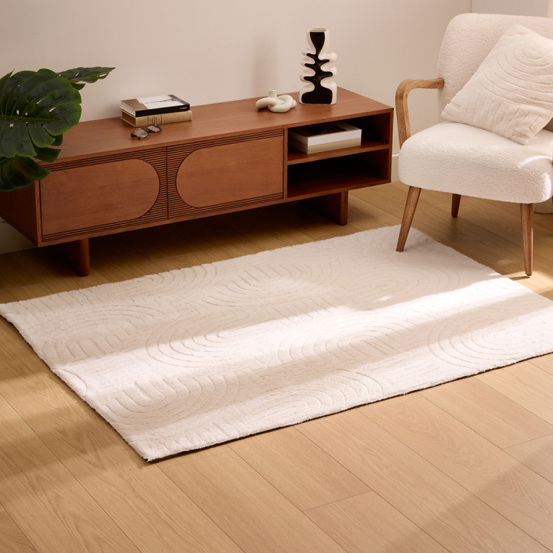 Χαλί Γούνινο (120x170) A-S Arka Ivoire 212441A