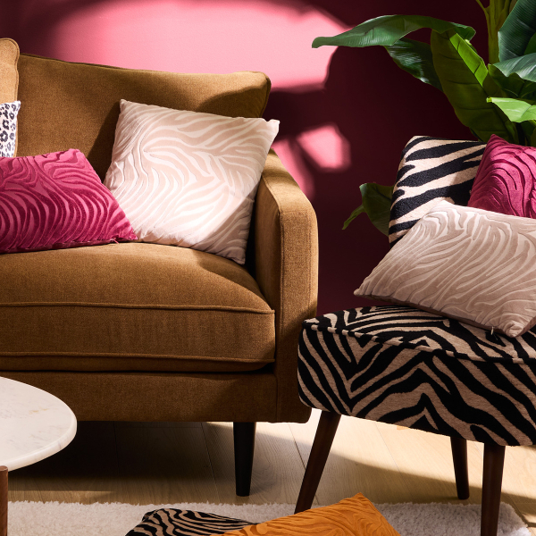 Διακοσμητικό Μαξιλάρι Βελουτέ 2 Όψεων (40x40) A-S Tigris Beige 212452A