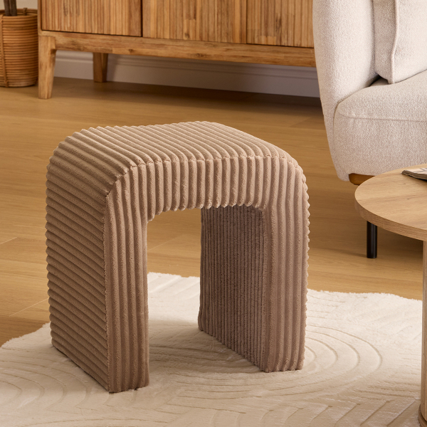 Σκαμπό (41x35.5x43) A-S Sevi Beige 207371