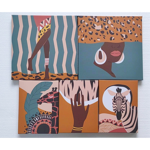 Πίνακες (Σετ 5τμχ) A-S Cynthia Africa 205652F