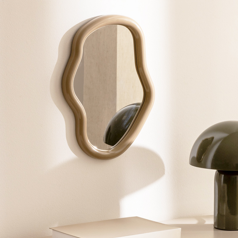 Διακοσμητικός Καθρέφτης Τοίχου (25x33) A-S Reza Beige 210436