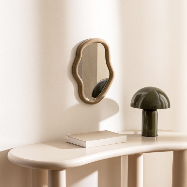 Διακοσμητικός Καθρέφτης Τοίχου (25x33) A-S Reza Beige 210436