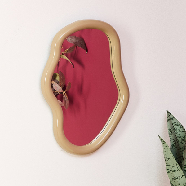 Διακοσμητικός Καθρέφτης Τοίχου (25x33) A-S Reza Beige 210436