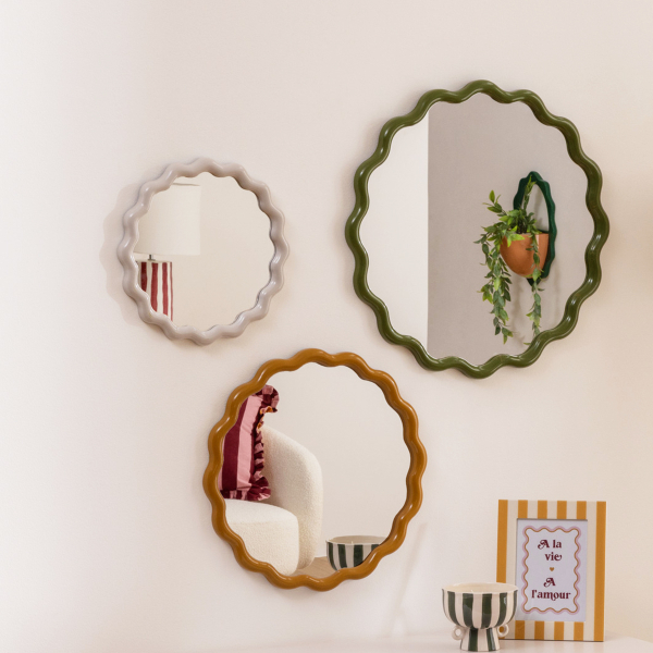Διακοσμητικοί Καθρέφτες Τοίχου (Σετ 3τμχ) A-S Judy 210439