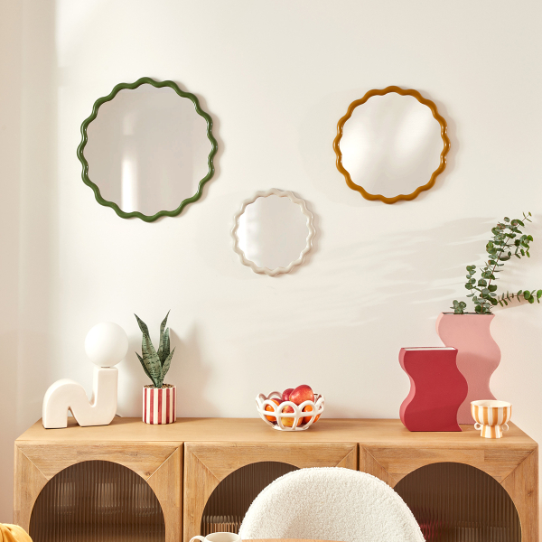 Διακοσμητικοί Καθρέφτες Τοίχου (Σετ 3τμχ) A-S Judy 210439