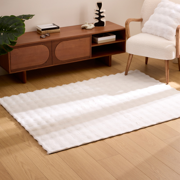 Χαλί Γούνινο (120x170) A-S Zephy White 212510