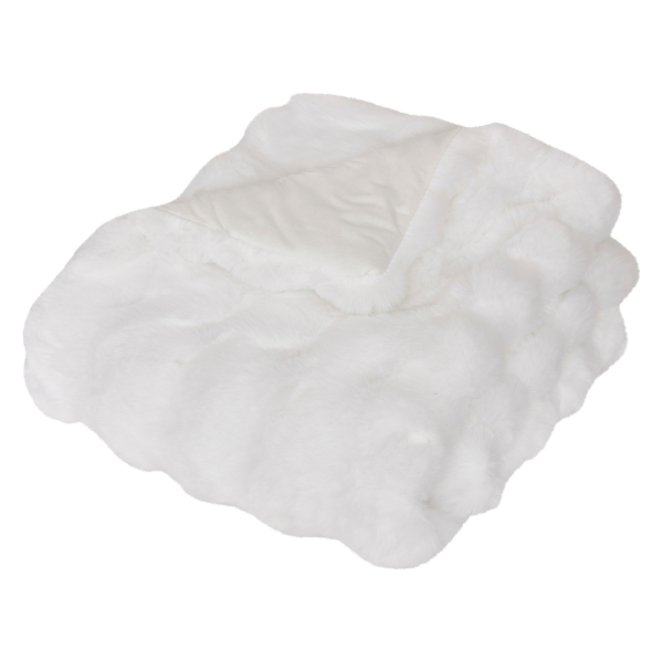 Γούνινη Τραβέρσα Κρεβατιού (80x180) A-S Zephy White 212511