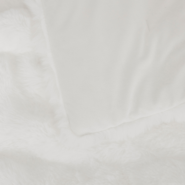 Γούνινη Τραβέρσα Κρεβατιού (80x180) A-S Zephy White 212511