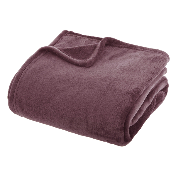 Κουβέρτα Fleece Ημίδιπλη (180x230) A-S Ollis Mauve 156048M
