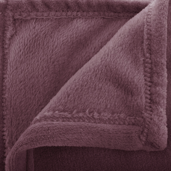 Κουβέρτα Fleece Ημίδιπλη (180x230) A-S Ollis Mauve 156048M