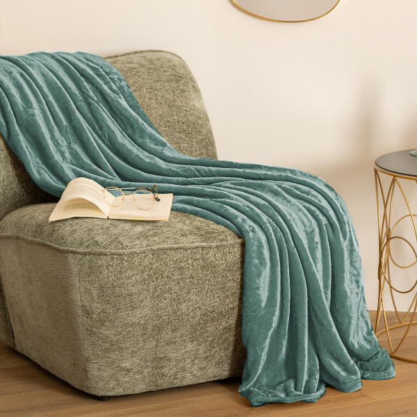 Κουβέρτα Fleece Ημίδιπλη (180x230) A-S Ollis Celadon 156048Q