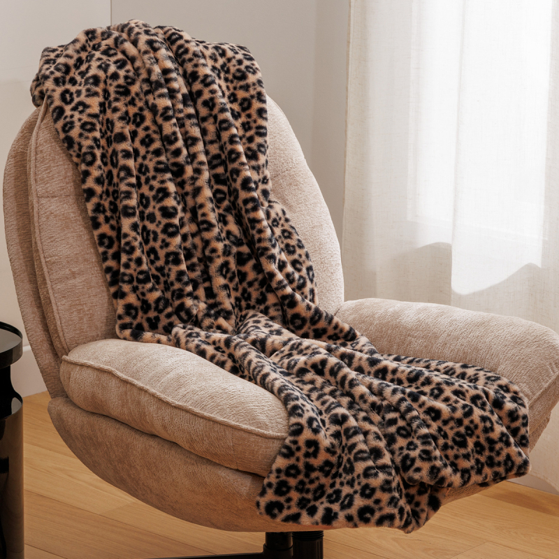 Γούνινη Κουβέρτα Καναπέ (120x160) A-S Orana Leopard 212455B