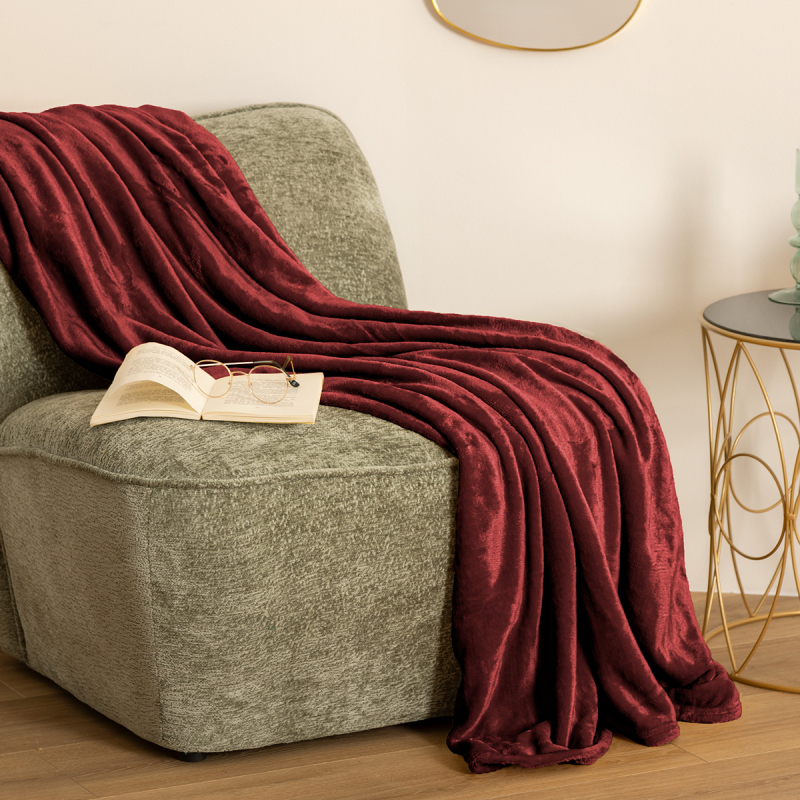 Κουβέρτα Fleece Ημίδιπλη (180x230) A-S Ollis Red 156048T