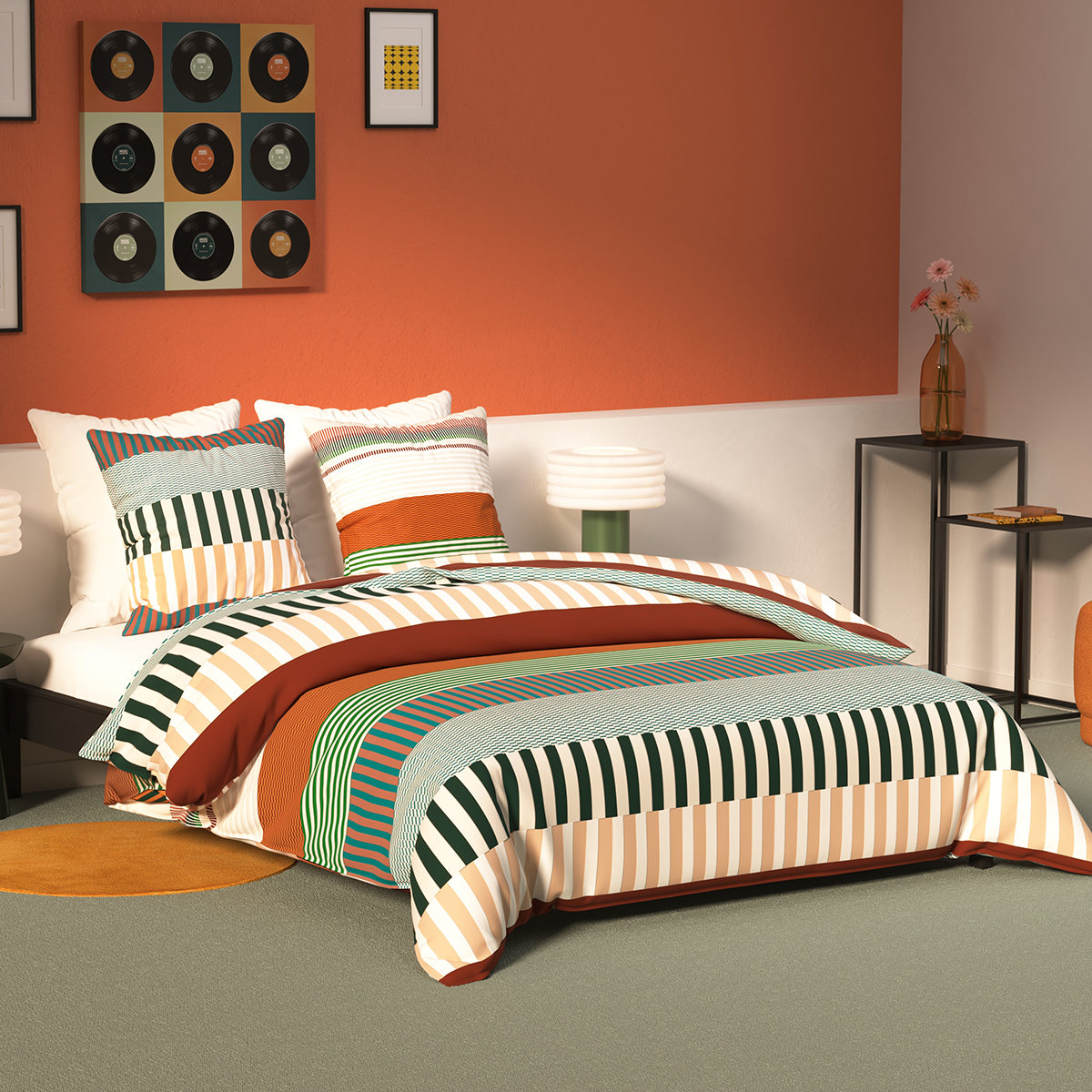 Παπλωματοθήκη Υπέρδιπλη (240x220) 2 Όψεων + Διακοσμητικές Μαξιλαροθήκες A-S Nocta 212548