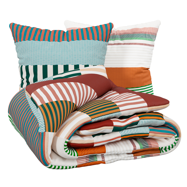 Παπλωματοθήκη Υπέρδιπλη (240x220) 2 Όψεων + Διακοσμητικές Μαξιλαροθήκες A-S Nocta 212548