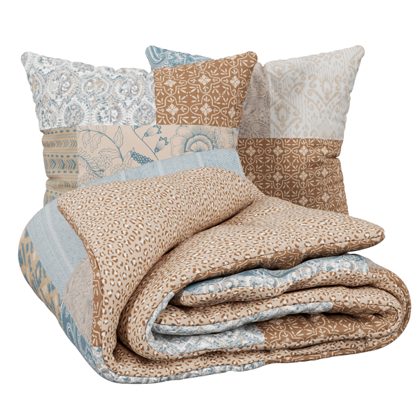 Παπλωματοθήκη Υπέρδιπλη (240x220) 2 Όψεων + Διακοσμητικές Μαξιλαροθήκες A-S Aiden 212556