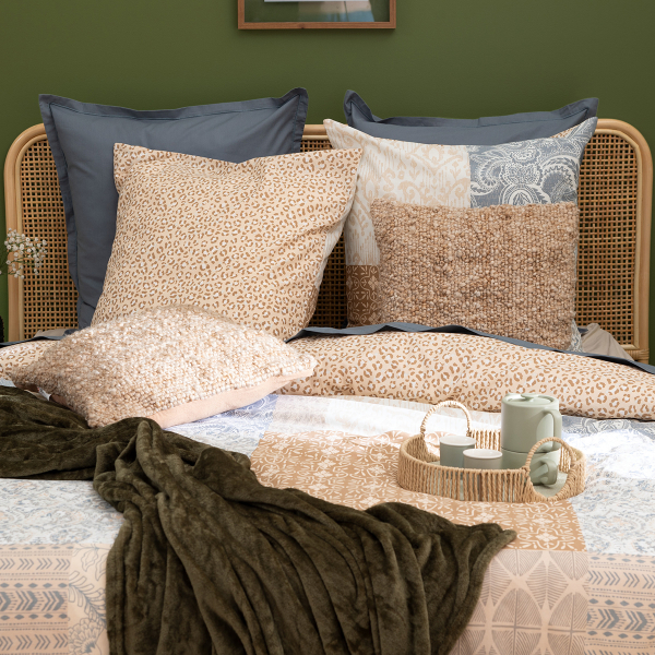 Παπλωματοθήκη Υπέρδιπλη (240x220) 2 Όψεων + Διακοσμητικές Μαξιλαροθήκες A-S Aiden 212556