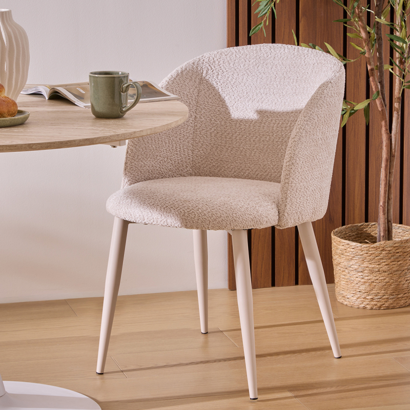 Καρέκλα Τραπεζαρίας (60x54x80) A-S Celeste Beige 207351C