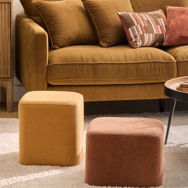 Σκαμπό 2 σε 1 (41x41x42) A-S Doki Amber/Ochre 207374B