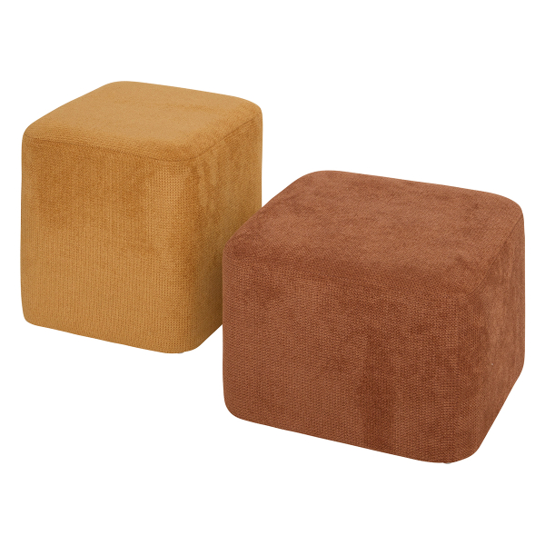 Σκαμπό 2 σε 1 (41x41x42) A-S Doki Amber/Ochre 207374B