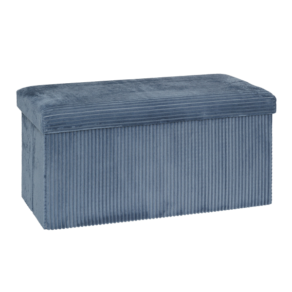 Ταμπουρέ Με Αποθηκευτικό Χώρο (76x38x38) A-S Arum Blue 207382B