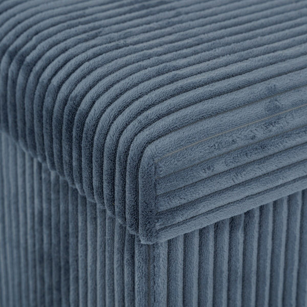 Ταμπουρέ Με Αποθηκευτικό Χώρο (76x38x38) A-S Arum Blue 207382B