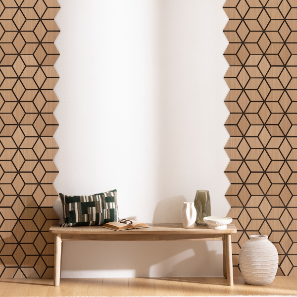 3D Πάνελ Τοίχου Ξύλινο (56x69) A-S Clint 212911