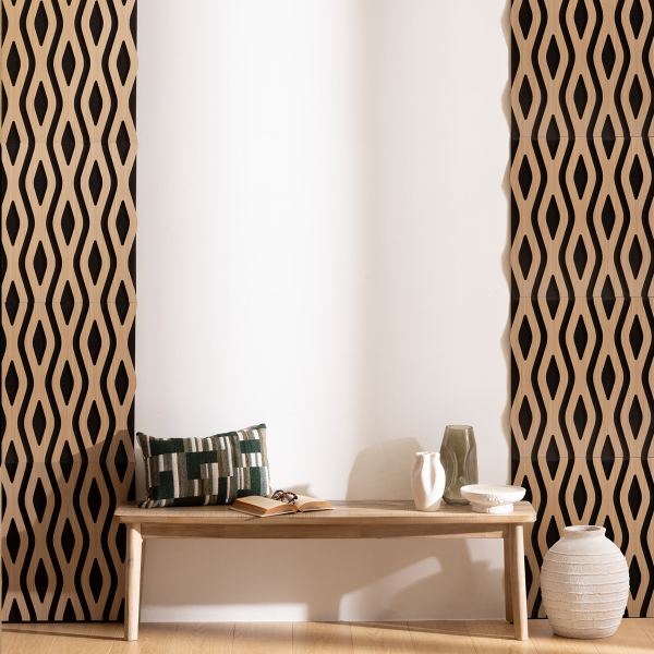 3D Πάνελ Τοίχου Ξύλινο (61x61) A-S Clint 212914