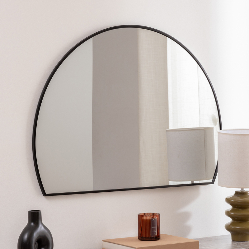 Διακοσμητικός Καθρέφτης Τοίχου (90x65) A-S Alice Black 212921A